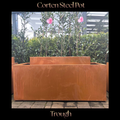 Corten Steel Pot — Trough