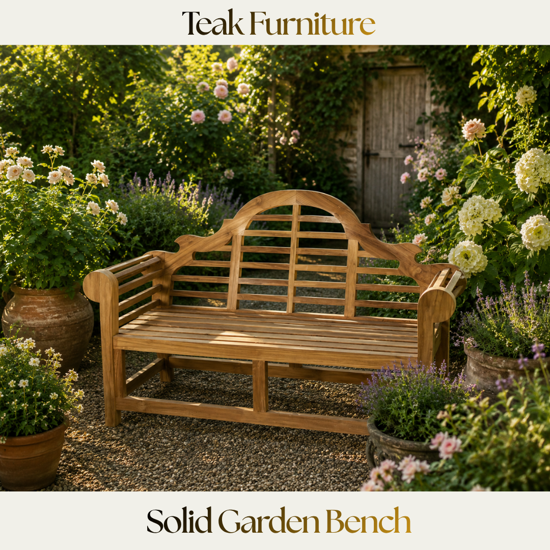 Teak Furniture — Solid Garden Bench